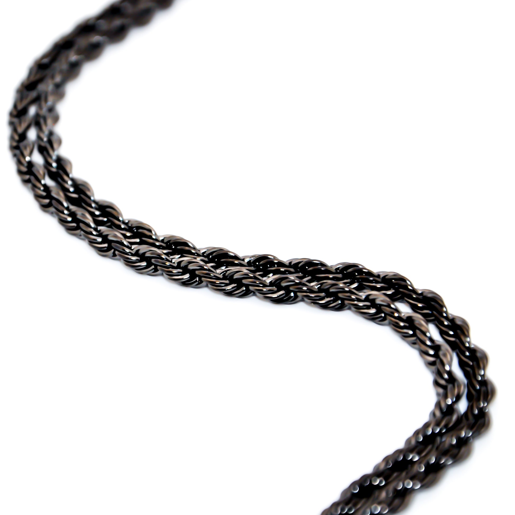Black Rope Chain in S Shape