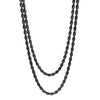 Sleek | Black Rope Chain | Necklace